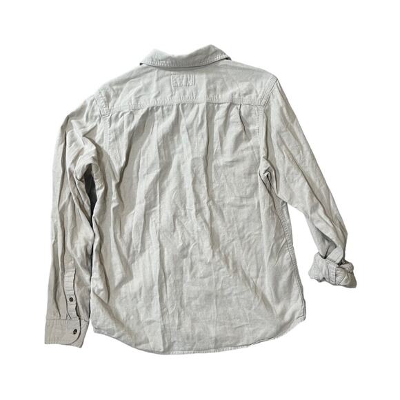 The North Face Khaki Long Sleeve Front Pockets Button Down Shirt Mens Size Med - Picture 7 of 8